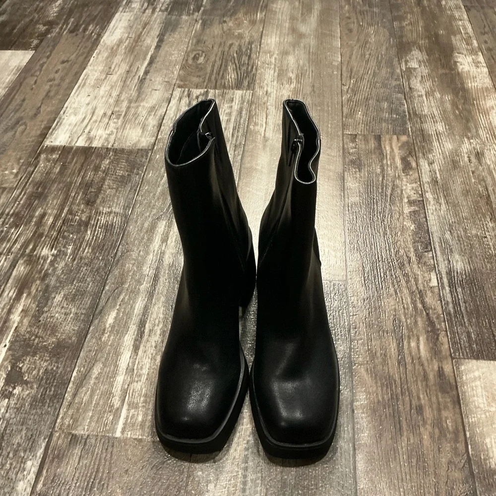 Sun + Stone Elegant Black Women's Ankle Boots Size 9.5 - Picture 7 of 16